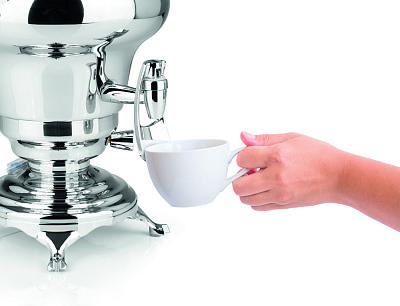 Самовар BEEM модель Rebecca, 5 литров, серебристый