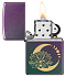 Зажигалка ZIPPO Lotus Moon с покрытием Iridescent, латунь/сталь, черная, 38x13x57 мм - Фото 3
