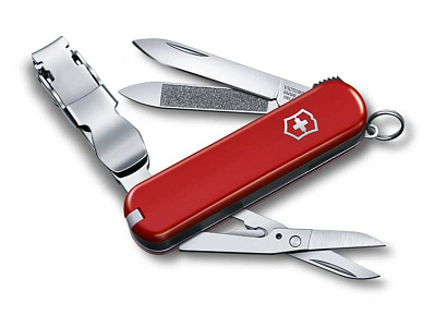 Нож-брелок VICTORINOX NailClip 580 65 мм 8 функций красный