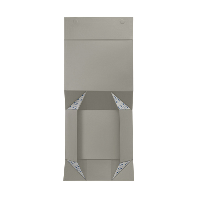 Подарочная коробка-трансформер средняя, серая