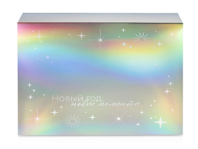 Подарочная коробка с голографическим шубером Aurora, XL