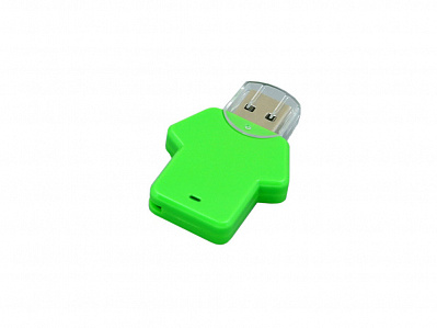 USB 2.0- флешка на 4 Гб в виде футболки (Зеленый)