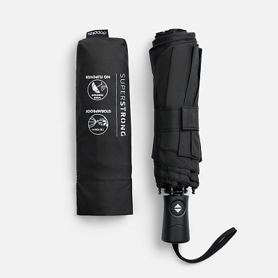 Складной зонт Fiber Magic Superstrong, черный