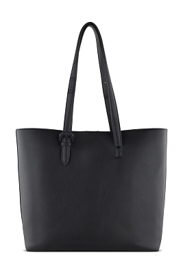 Бизнес-шоппер женский наплечный BUGATTI Luna, черный, полиуретан, 47 х 18 х 34 см