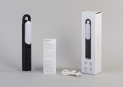 Фонарь-лампа "Torch" туристический, черный