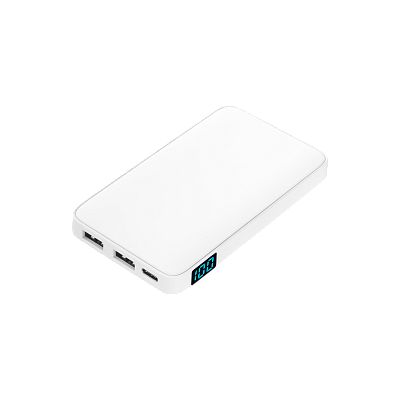 Внешний аккумулятор с подсветкой Ancor 5000 mAh, синий (Белый)