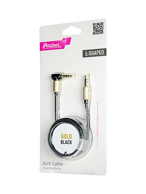Аудиокабель Partner AUX, угловой