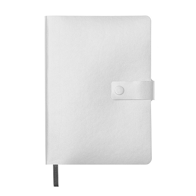 Ежедневник недатированный Stellar, А5, белый, кремовый блок  в линейку, с серым обрезом