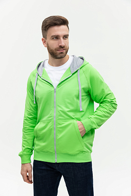 Толстовка мужская STAN с капюшоном на молнии футер без начёса 260, 61