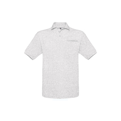 Поло Safran Pocket, пепельный