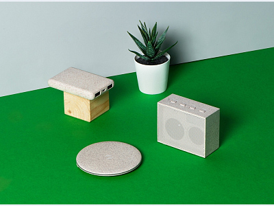 Беспроводное зарядное устройство Wheatty из пшеничной соломы, 5W