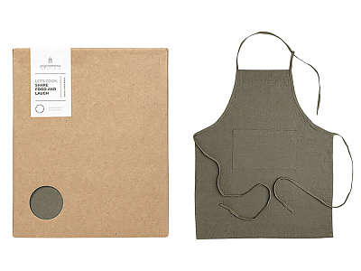 Фартук из переработанных материалов (Зеленый)