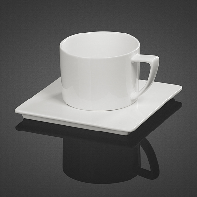 Чайная пара "Этюд", белый