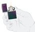 Зажигалка ZIPPO Logo с покрытием Iridescent, латунь/сталь, фиолетовая, матовая, 38x13x57 мм - Фото 5