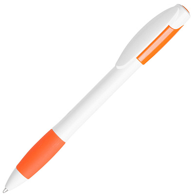 Ручка шариковая с грипом X-5 (Белый, оранжевый)
