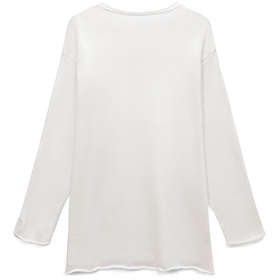 Лонгслив унисекс Siluetti Fuori, молочно-белый