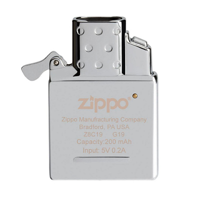 Электронный вставной блок для широкой зажигалки Zippo, нержавеющая сталь