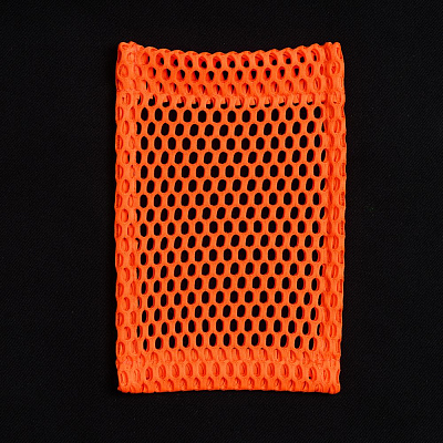 Карман из крупной сетки Pose, оранжевый неон