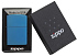 Зажигалка ZIPPO Classic с покрытием Sapphire™, латунь/сталь, синяя, глянцевая, 38x13x57 мм - Фото 4