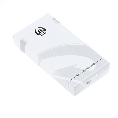 Маникюрный набор GD, 5 пр. Футляр: искусственная кожа, цвет серо-голубой