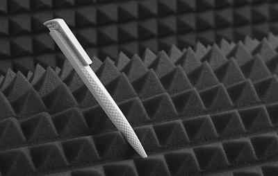 Ручка шариковая TRIAS CARBON, белый, белый