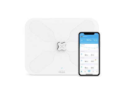 Умные весы с Wi-Fi S3 Lite (Белый)