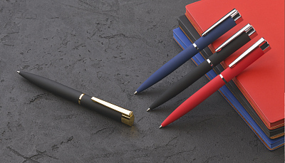 Ручка шариковая "Alice", покрытие soft touch, красный