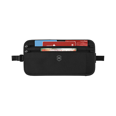 Сумка на пояс VICTORINOX Travel Essentials Security Belt Bag, черная, полиэстер, 28х1х14 см