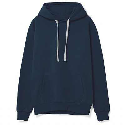 Толстовка с капюшоном Unit Kirenga Heavy, темно-синяя (Тёмно-синий)