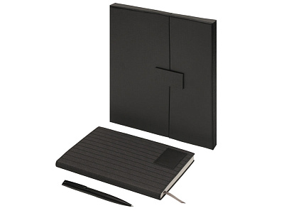 Подарочный набор Bradbury &Co с блокнотом А5 и ручкой (Чёрный)