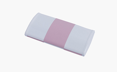 Маникюрный набор Yes, 5пр. Футляр: металл, цвет белый/розово-серый