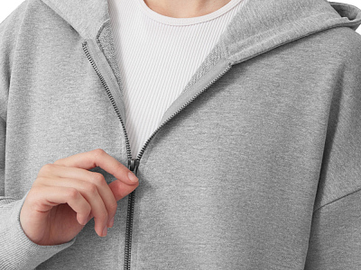 Толстовка оверсайз с капюшоном на молнии Monaco