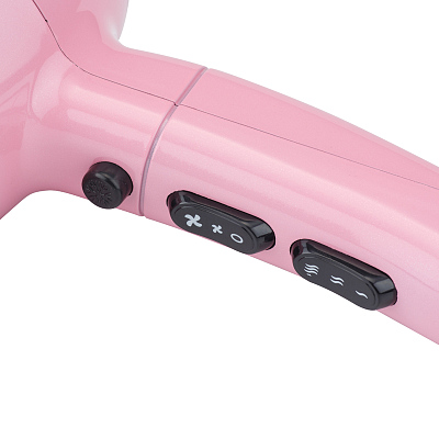 Фен DEWAL BEAUTY YumMy Pink, светло-розовый, 2000 Вт, ионизация, 1 насадка