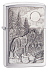 Зажигалка ZIPPO Classic с покрытием Brushed Chrome, латунь/сталь, серебристая, матовая, 38x13x57 мм - Фото 1