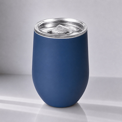 Термокружка Vacuum mug C1, soft touch, 370 мл (Синий)