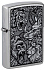 Зажигалка ZIPPO Jungle Design с покрытием Street Chrome, латунь/сталь, серебристая, 38x13x57 мм - Фото 1