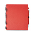 Блокнот Leynax с ручкой, красный - Фото 2