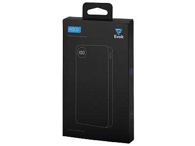 Внешний аккумулятор Mild, металлик soft-touch, 10 000 mAh