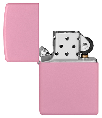 Зажигалка ZIPPO Classic с покрытием Pink Matte, латунь/сталь, розовая, матовая, 38x13x57 мм
