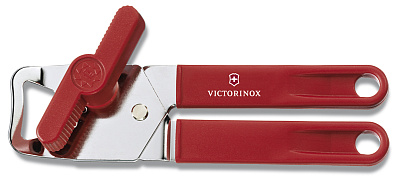 Консервный нож VICTORINOX универсальный, сталь/пластик  (Красный)