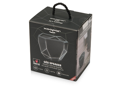 Портативная колонка Geo, 5 цветов подсветки