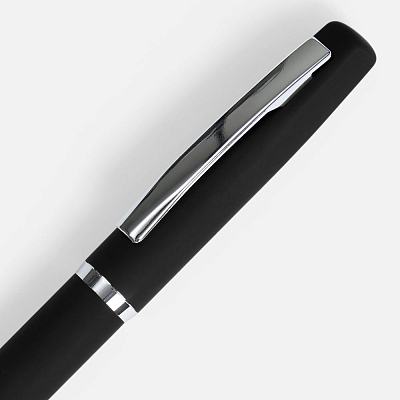 Ручка шариковая Bolt Soft Touch, черная