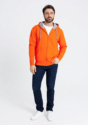 Толстовка мужская STAN с капюшоном на молнии футер с начёсом 280, 17