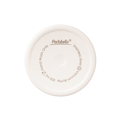 Термобутылка вакуумная герметичная Sorento, белая, зернистое покрытие