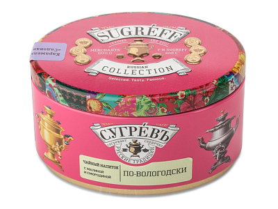 Подарочный набор По-вологодски с ягодным чаем и малиновым монпансье