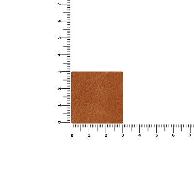 Лейбл кожаный Sinatu, S, горчичный