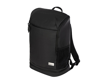 Рюкзак Gym с отделением для обуви, с шильдом (Чёрный)