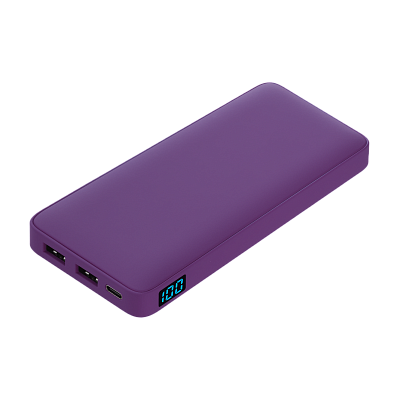 Внешний аккумулятор с подсветкой Ancor Plus 10000 mAh  (Фиолетовый)