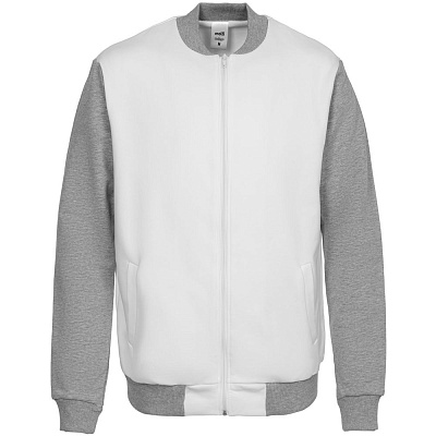 Бомбер College, ярко-синий (Белый)