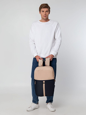 Рюкзак coolStuff, темно-синий с бежевым